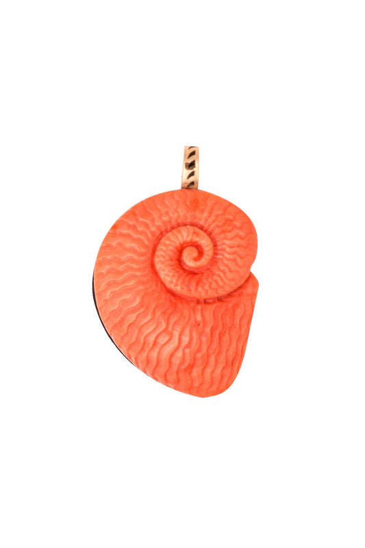 DEZSO BY SARA BELTRAN-Coral Nautilus Charm-ROSE GOLD