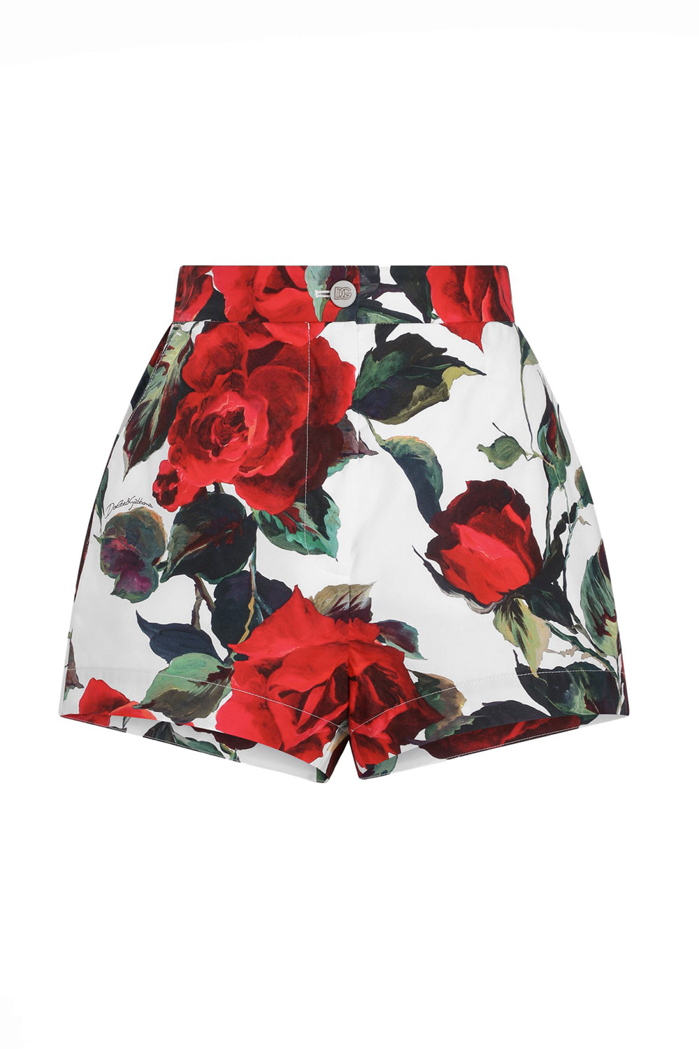 ROSE PRINT SHORTS-ROSA-38-CLOTHINGPANTSHORT-DOLCE & GABBANA