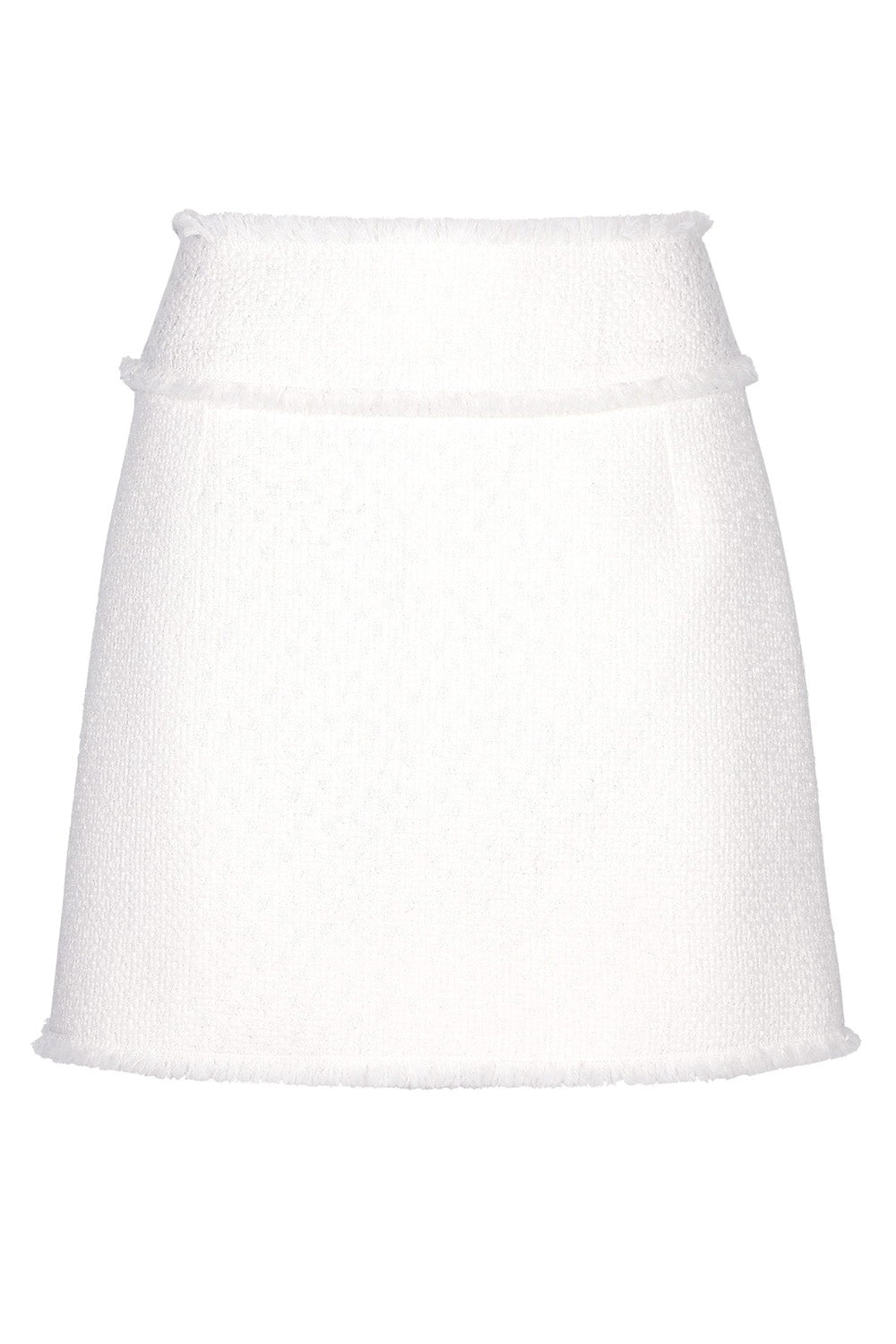 DOLCE & GABBANA-Raschel Mini Skirt - Light Cream-