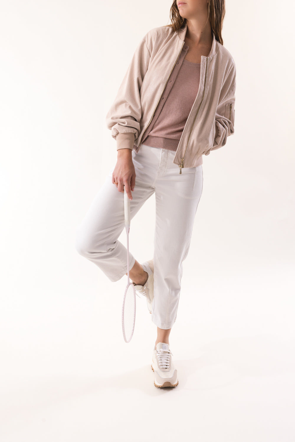 Bomber Jacket - Nude-NUDE-38-CLOTHINGCOATLEATHER-ELEVENTY