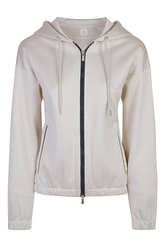 Zip-Up Hoodie-SAND-XS-CLOTHINGJACKETCASUAL-ELEVENTY