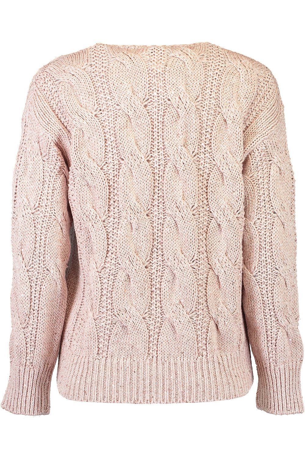 V-Neck Sweater-NUDE-XS-CLOTHINGTOPKNITS-ELEVENTY