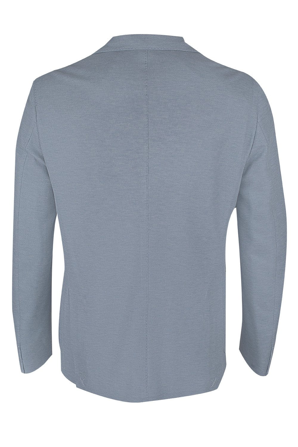 ELEVENTY-Single Breasted Soft Jacket - Baby Blue-