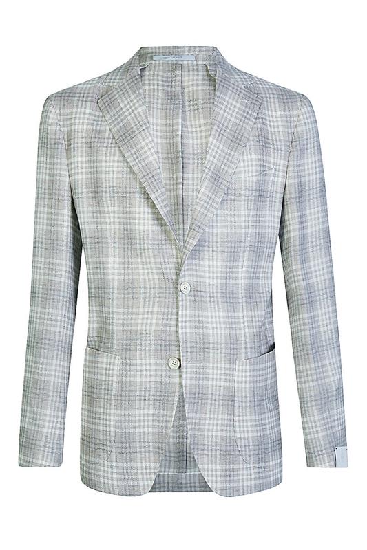 Single Breasted Blazer - Military Plaid-MILITPLD-50-MENSCLOTHINGJACKET-ELEVENTY