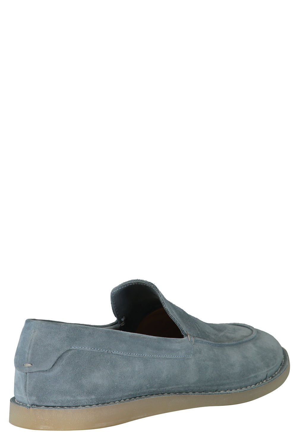 ELEVENTY-Suede Leather Loafer - Denim-