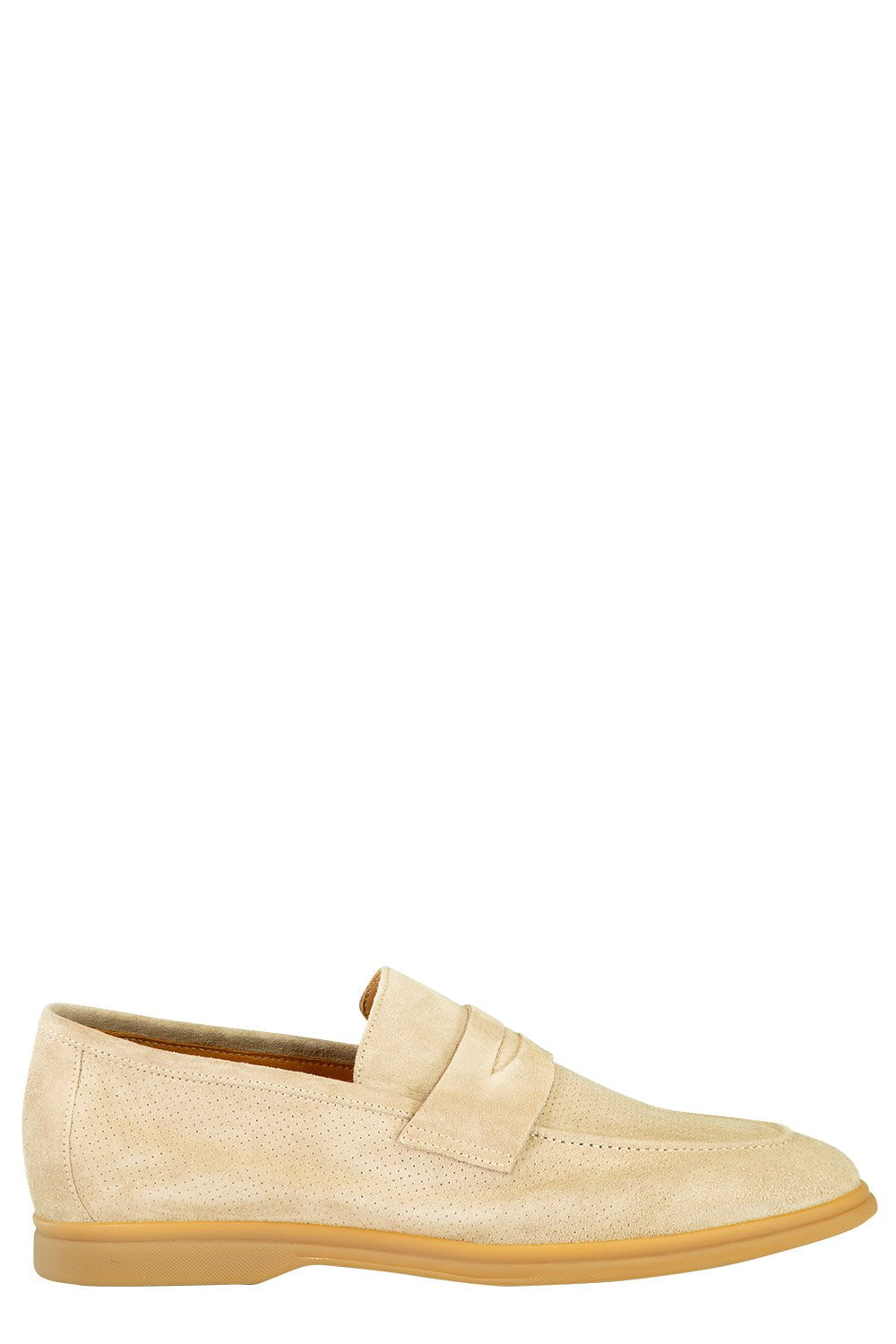 Suede Loafer - Taupe