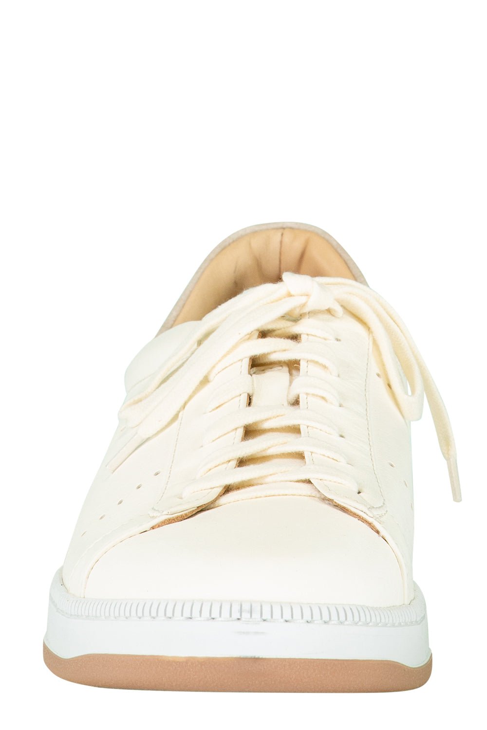 ELEVENTY-Leather Sneaker - Bianco-