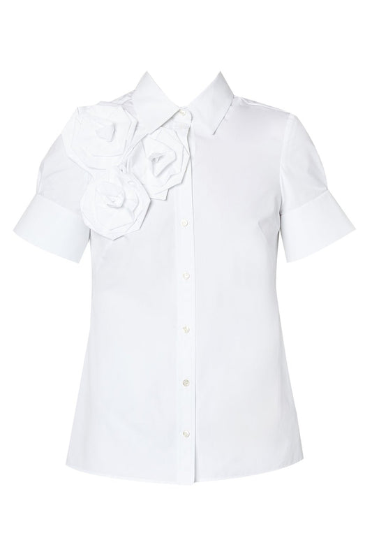 ERDEM-Rosette Button Down Shirt-