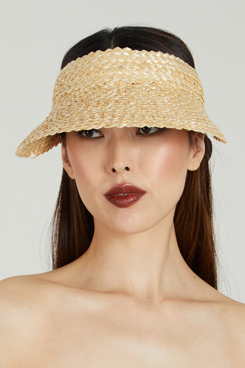 Ricky Visor-NATURAL-O/S-ACCESSORIEHEADWEAR-EUGENIA KIM