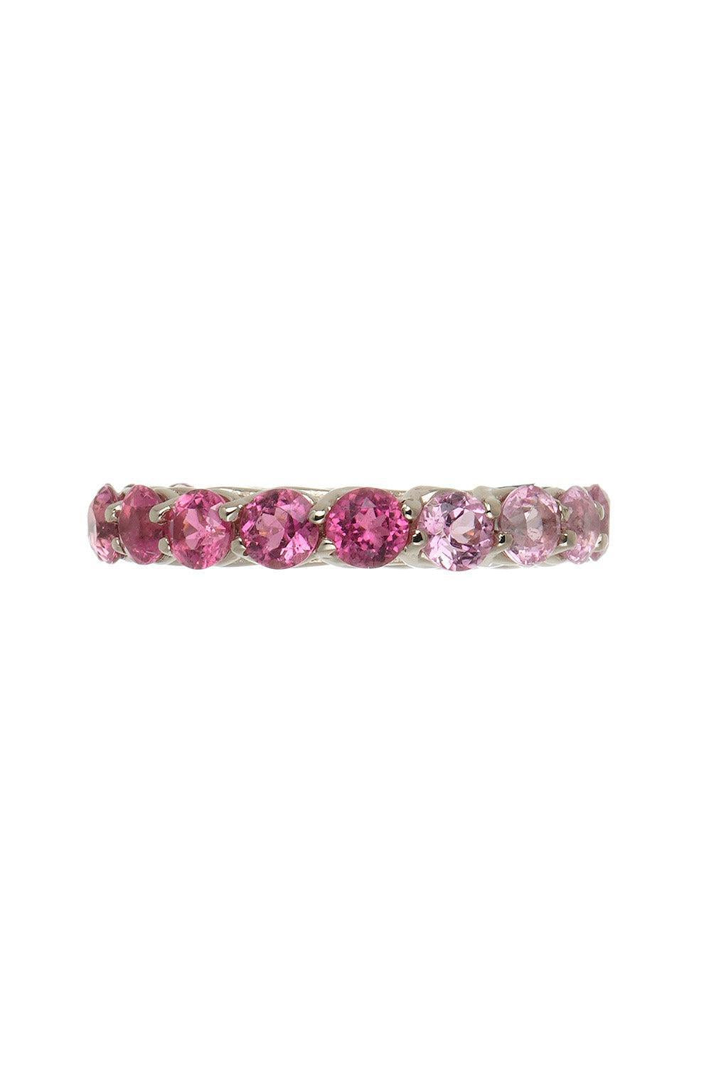 FISZMAN-Rubellite Eternity Ring-WHITE GOLD