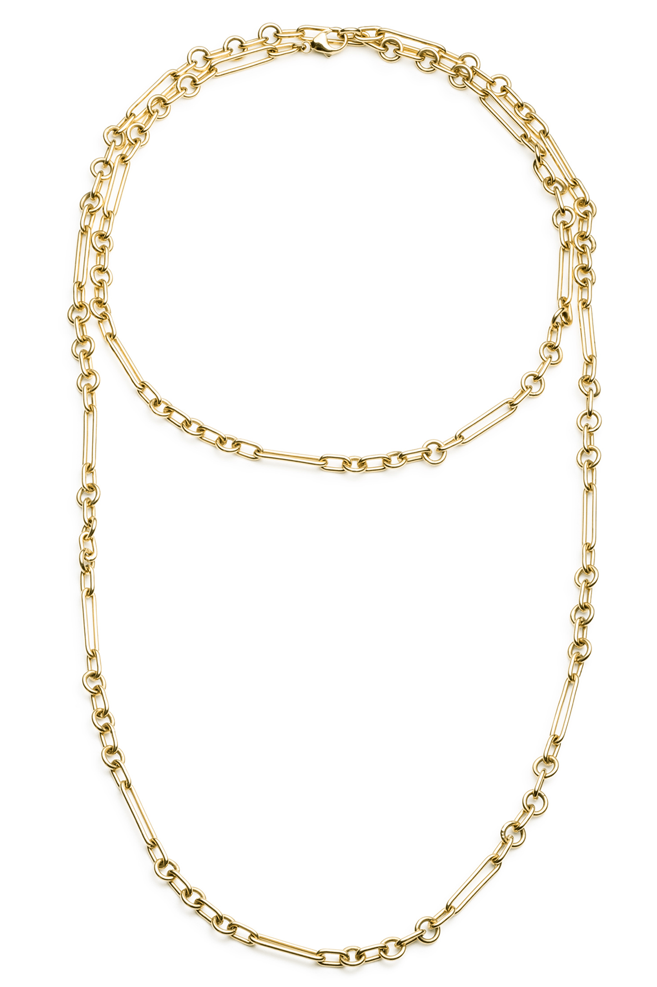 FOUNDRAE-36" Small Mixed Clip Chain-YELLOW GOLD