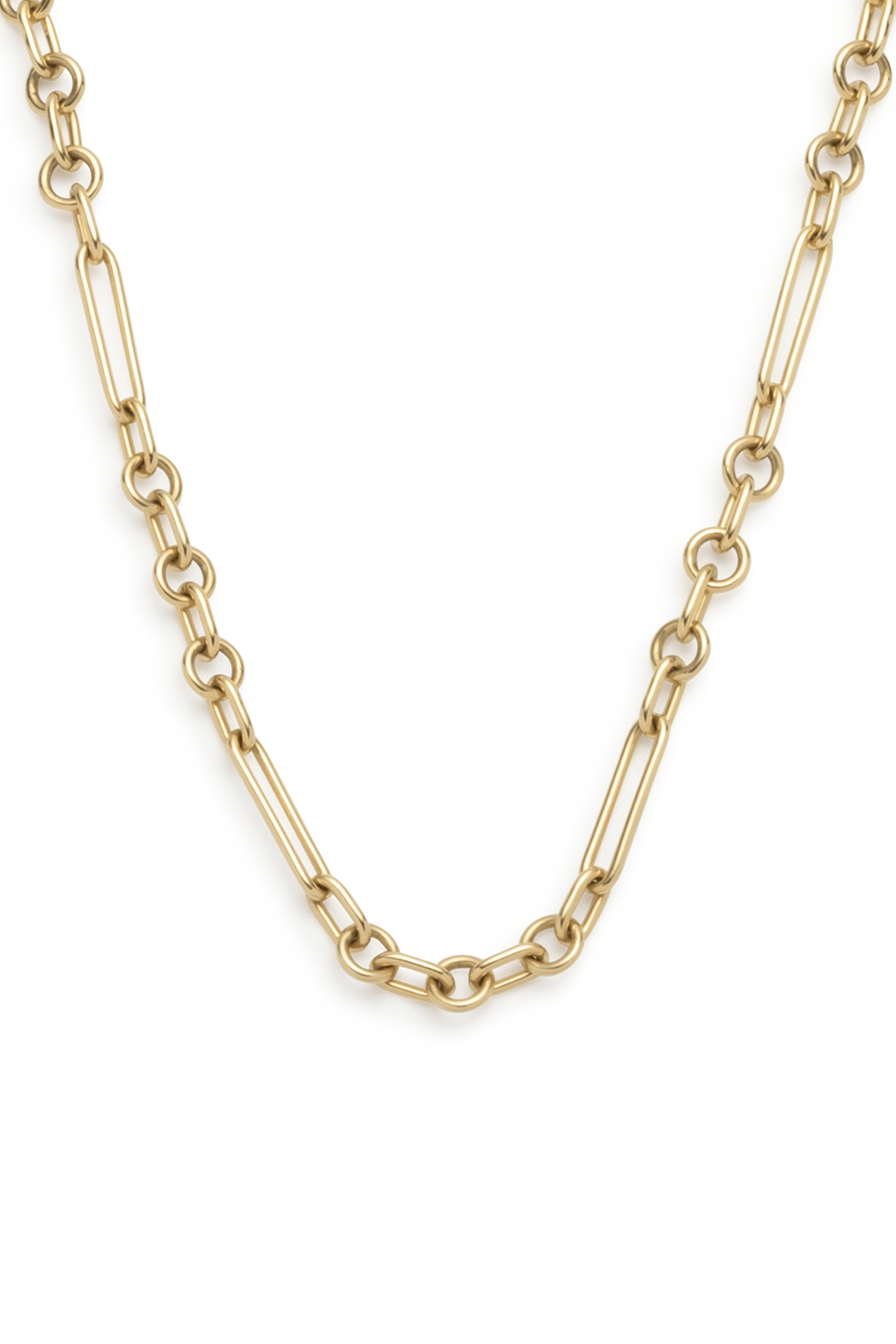 FOUNDRAE-36" Small Mixed Clip Chain-YELLOW GOLD