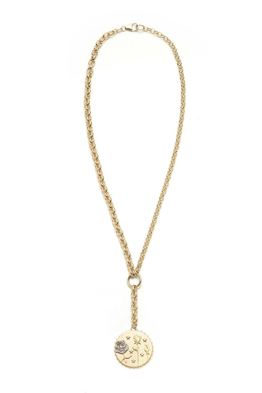 FOUNDRAE-Enduring Love - Heavy Mixed Belcher Extension Chain Necklace-YELLOW GOLD