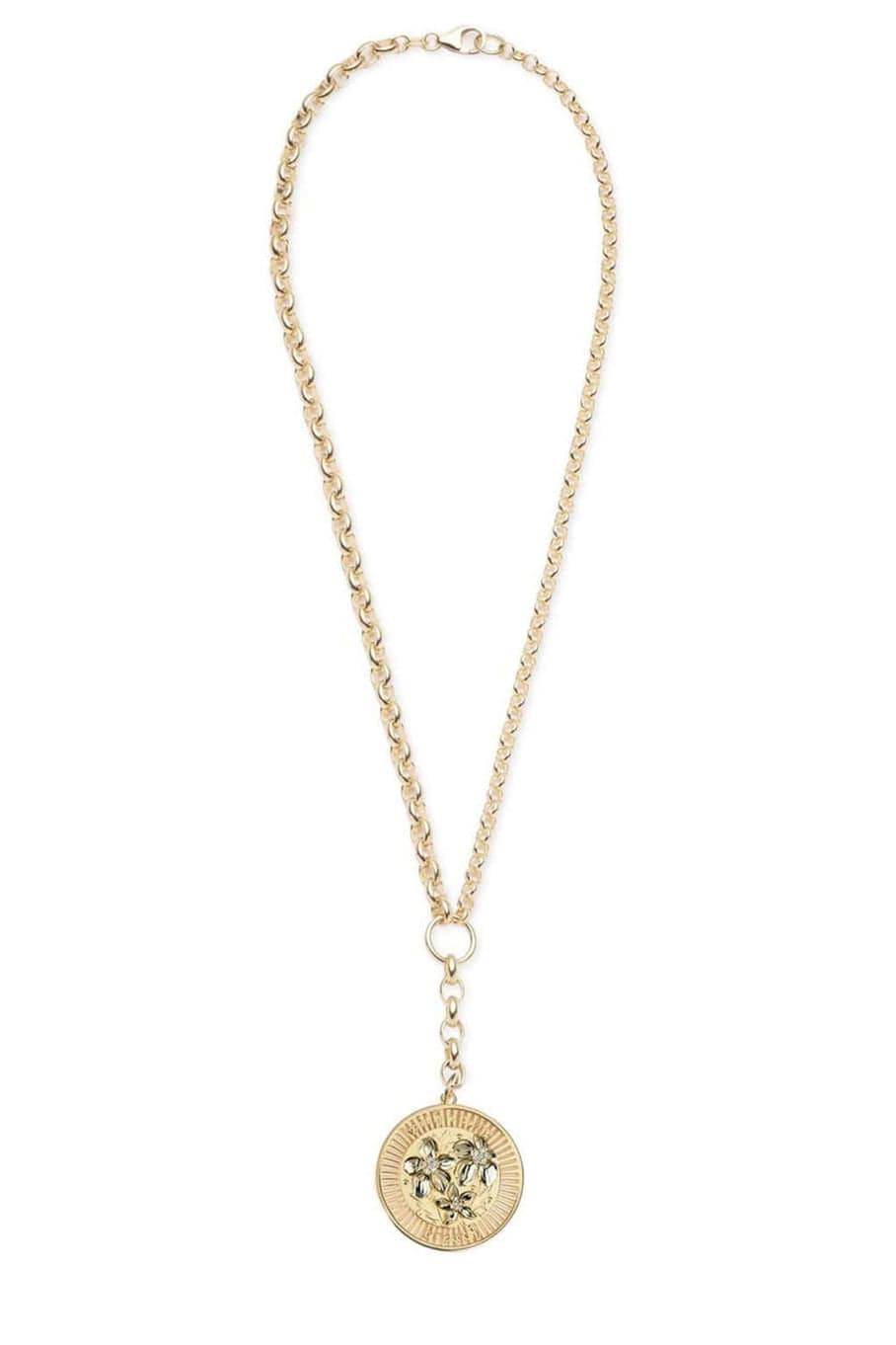 FOUNDRAE-Heavy Mixed Belcher Extension Chain Necklace-YELLOW GOLD