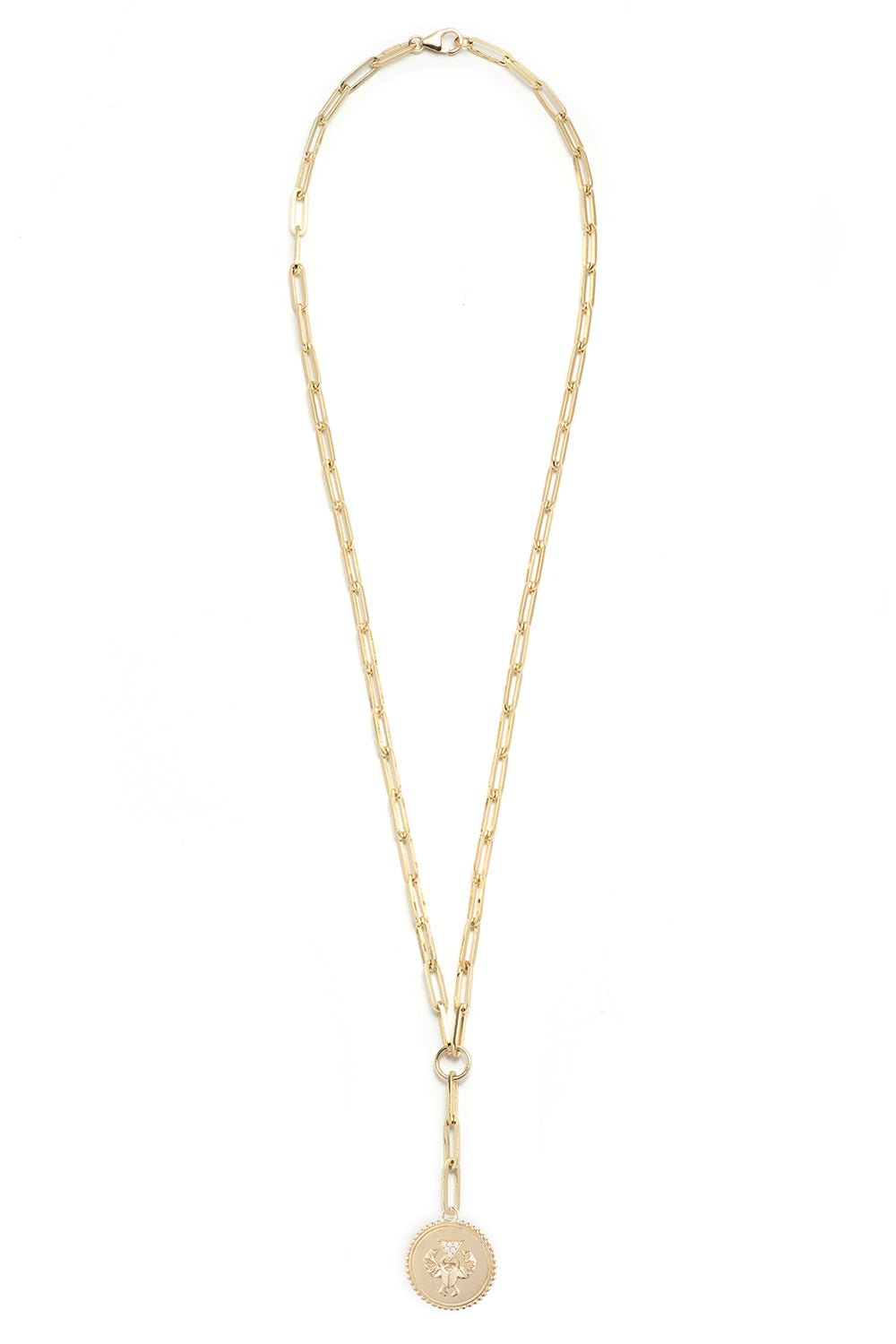 FOUNDRAE-Protection - Refined Clip Extension Chain Necklace-YELLOW GOLD