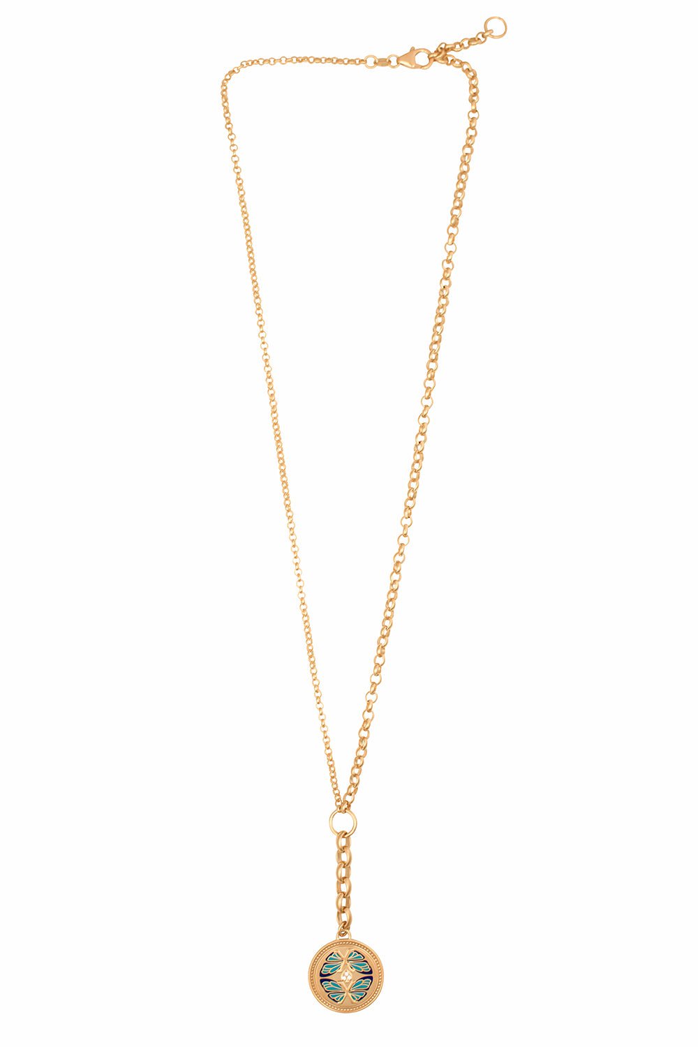 FOUNDRAE-Reverie - Medium Mixed Belcher Extension Chain Necklace-YELLOW GOLD