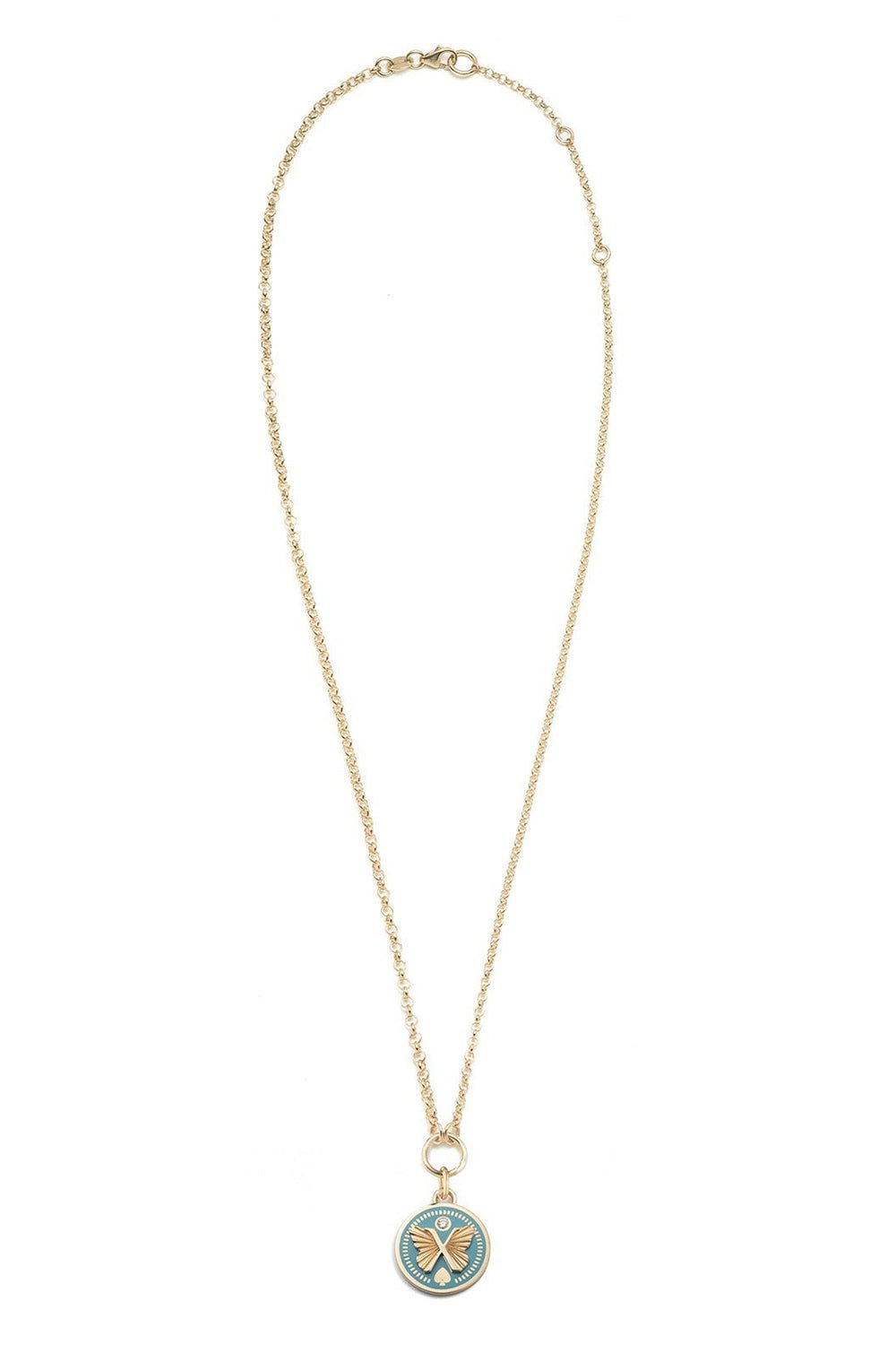 FOUNDRAE-Small Belcher Chain Necklace - Reverie-YELLOW GOLD