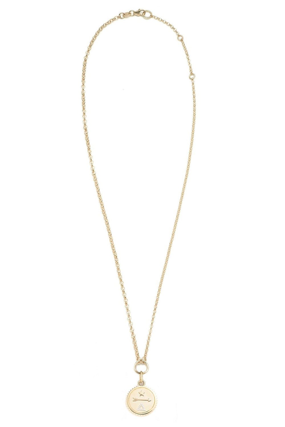 FOUNDRAE-Small Belcher Dream Necklace-YELLOW GOLD