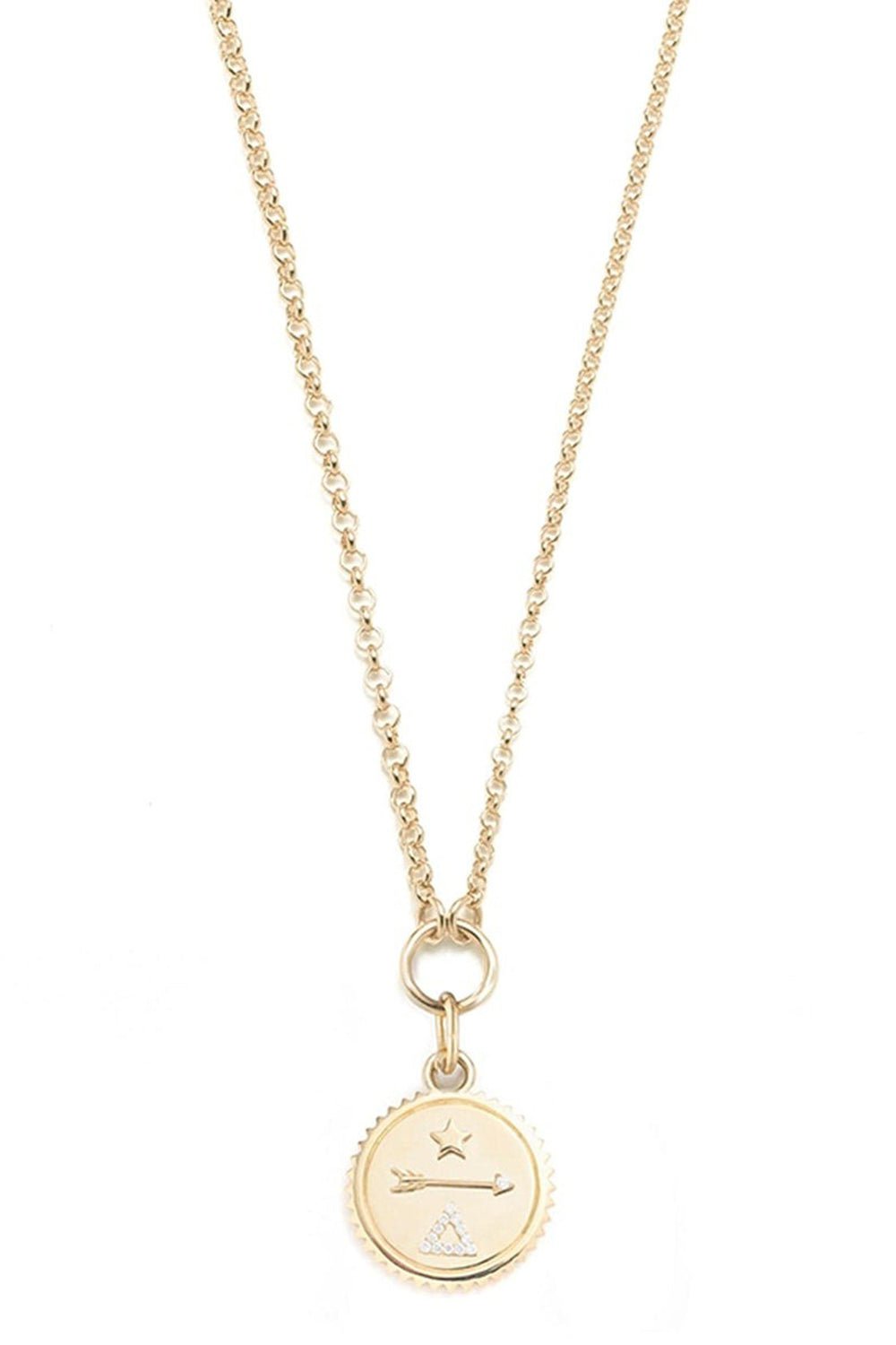 FOUNDRAE-Small Belcher Dream Necklace-YELLOW GOLD