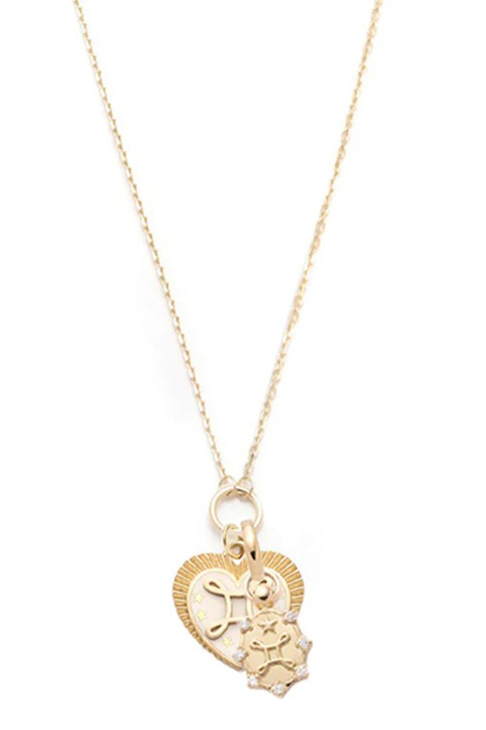 FOUNDRAE-True Love Mini Story Necklace-YELLOW GOLD