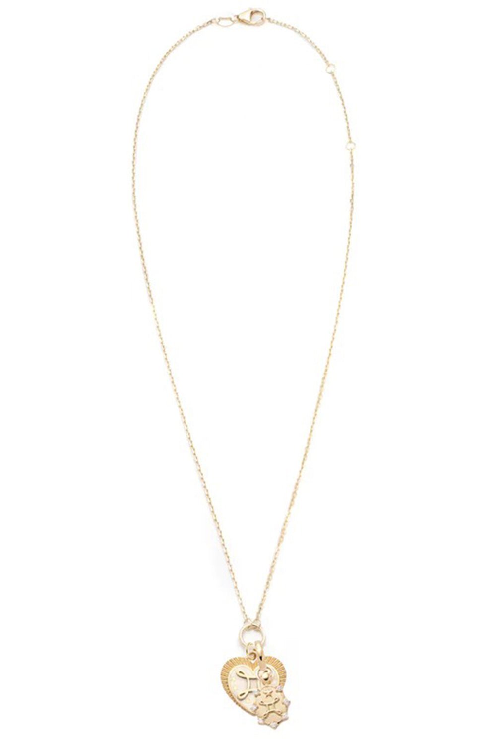 FOUNDRAE-True Love Mini Story Necklace-YELLOW GOLD