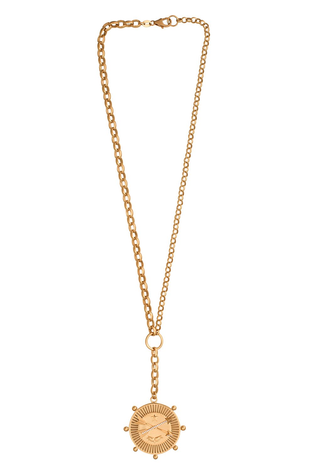 FOUNDRAE-Vivacity - Heavy Mixed Belcher Extension Chain Necklace-YELLOW GOLD