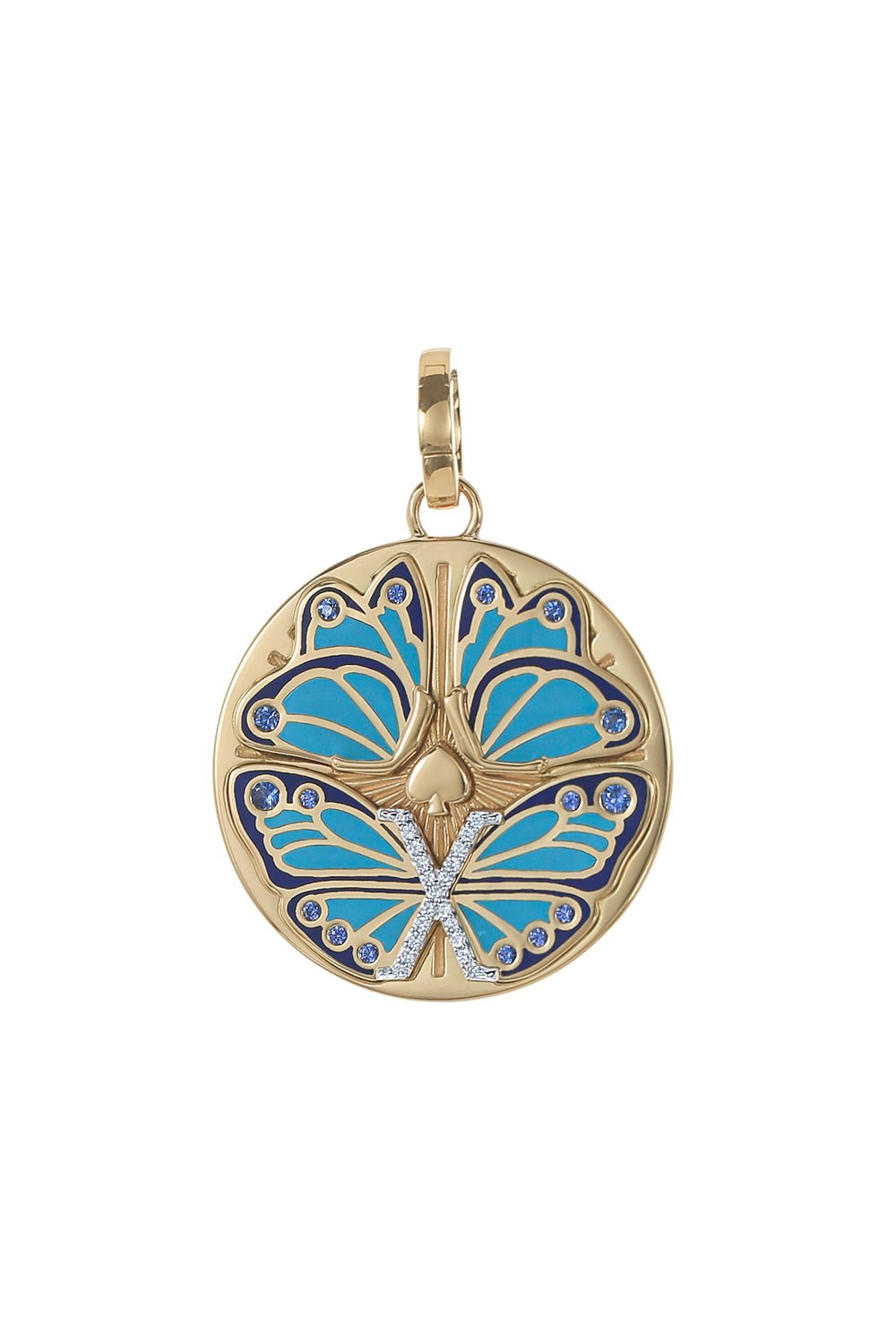 FOUNDRAE-Reverie - Large Ceramic Medallion-YELLOW GOLD