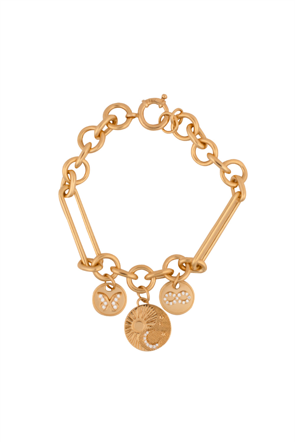 Karma Reverie Clip Bracelet-YELLOW GOLD-JEWELRYFINE JEWELBRACELET O-FOUNDRAE