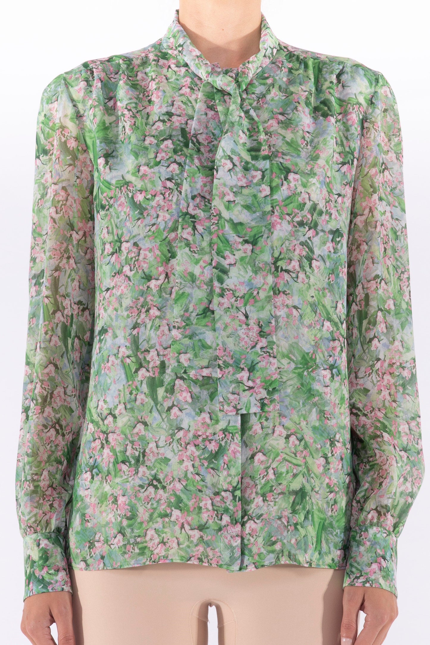 GIAMBATTISTA VALLI-Printed Georgette Blouse-