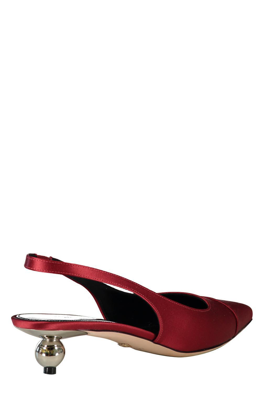 GIAMBATTISTA VALLI-Slingback Heel - Ruby Crystal-