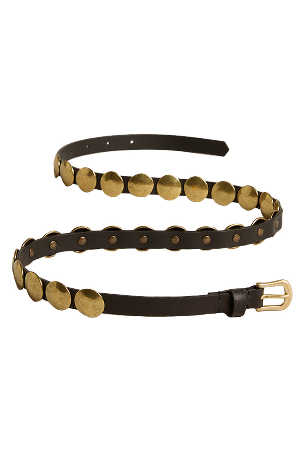 Trinidad Stud Belt - Black-BLACK-75-ACCESSORIEBELTS-GOLDEN GOOSE