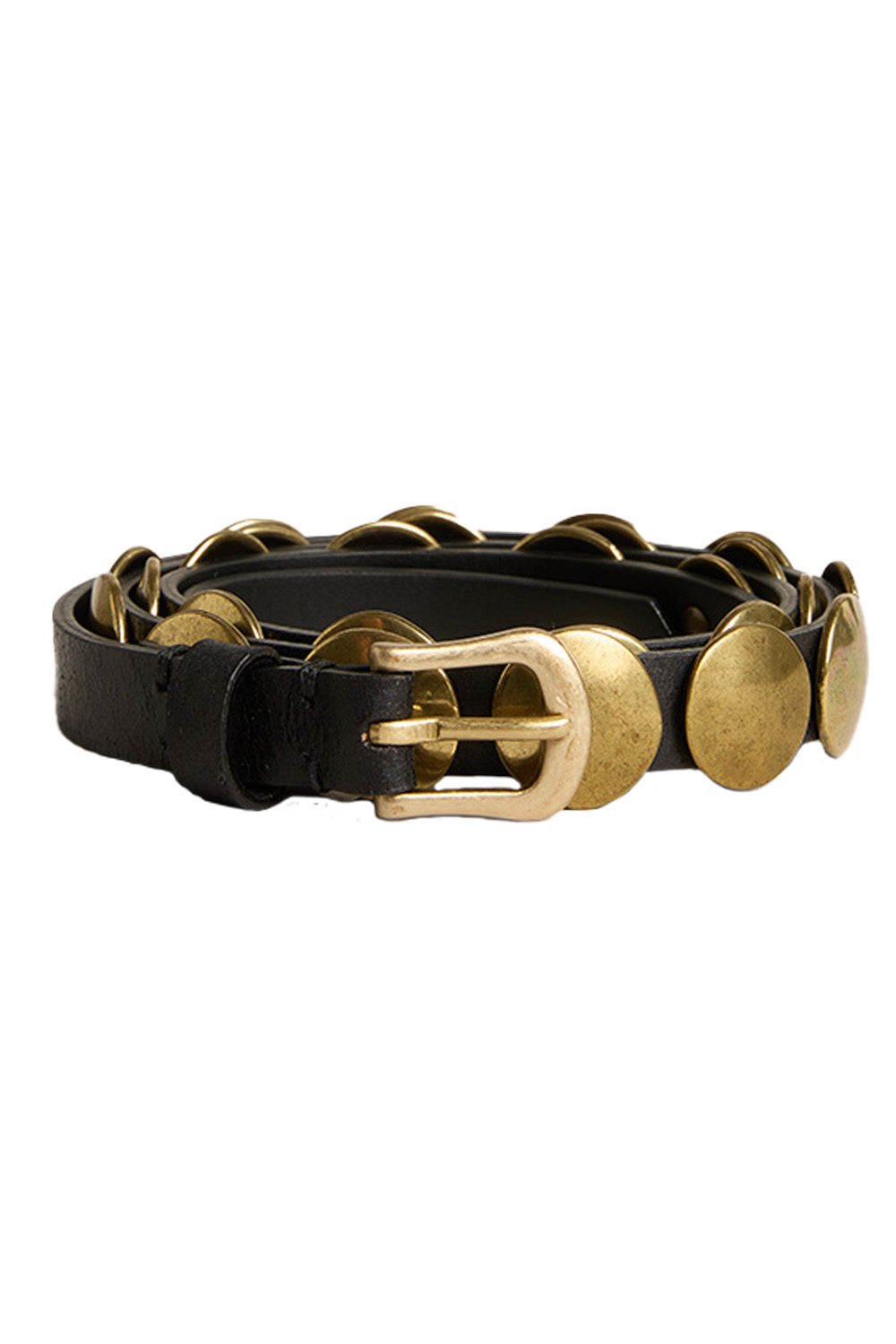 Trinidad Stud Belt - Black-BLACK-75-ACCESSORIEBELTS-GOLDEN GOOSE