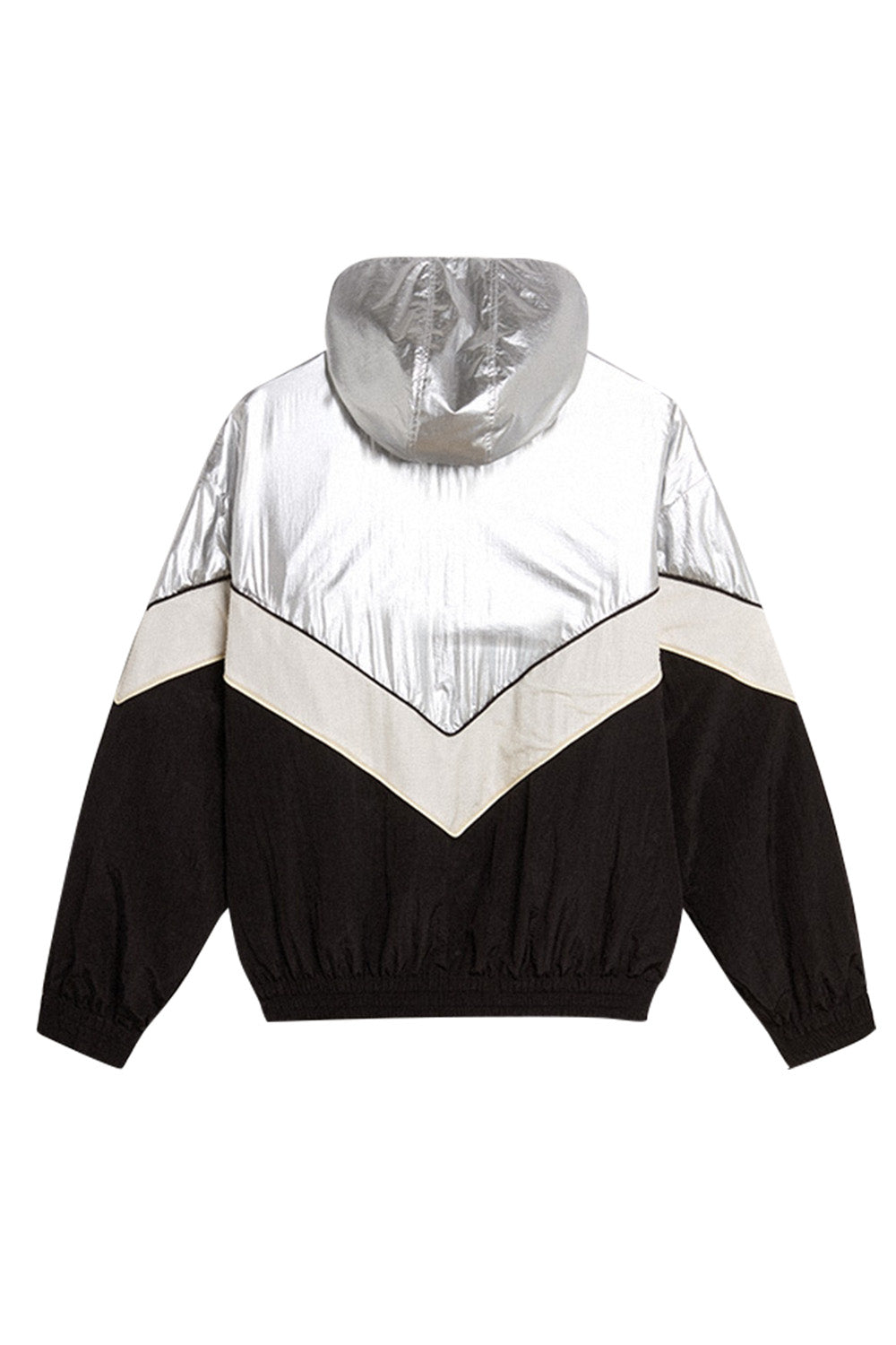 Star W's Letizia Windbreaker-BK/SL/WH-38-CLOTHINGJACKETCASUAL-GOLDEN GOOSE