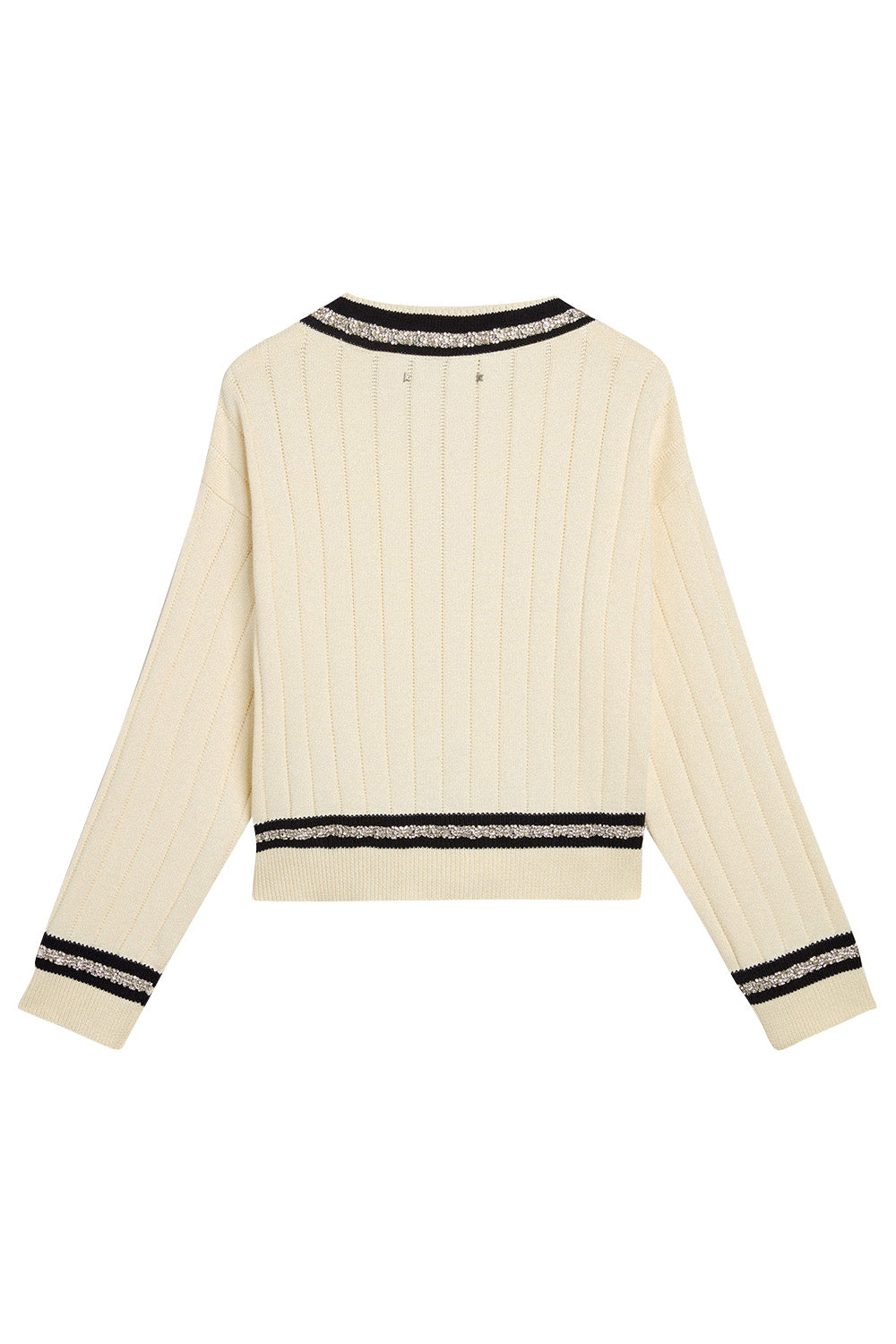 Golden W's Marla VNeck-HERWHDKB-XS-CLOTHINGTOPSWEATER-GOLDEN GOOSE