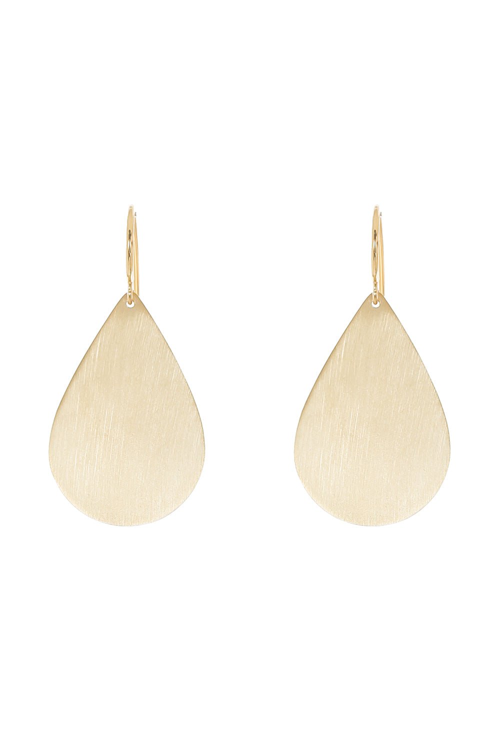 IRENE NEUWIRTH JEWELRY-Large Flat Pear Earrings-YELLOW GOLD