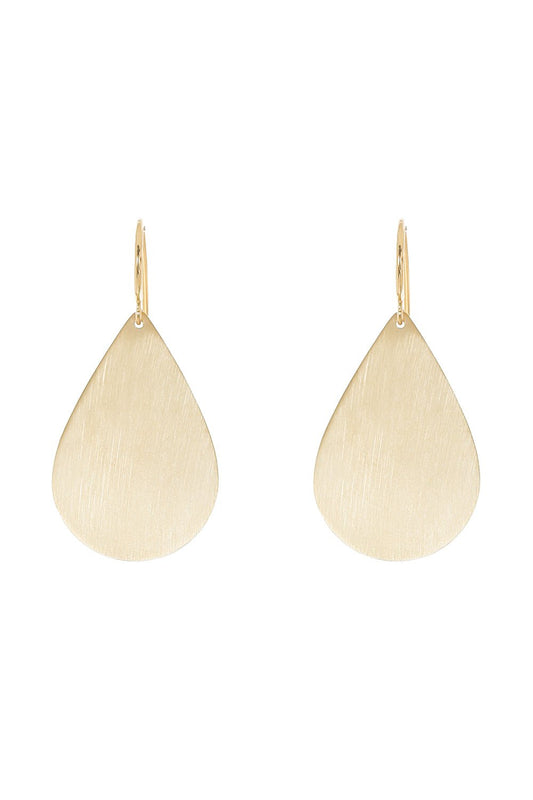 IRENE NEUWIRTH JEWELRY-Large Flat Pear Earrings-YELLOW GOLD