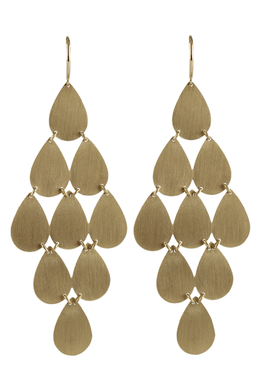 IRENE NEUWIRTH JEWELRY-Nine-Drop Chandelier Earrings-YLLW GLD