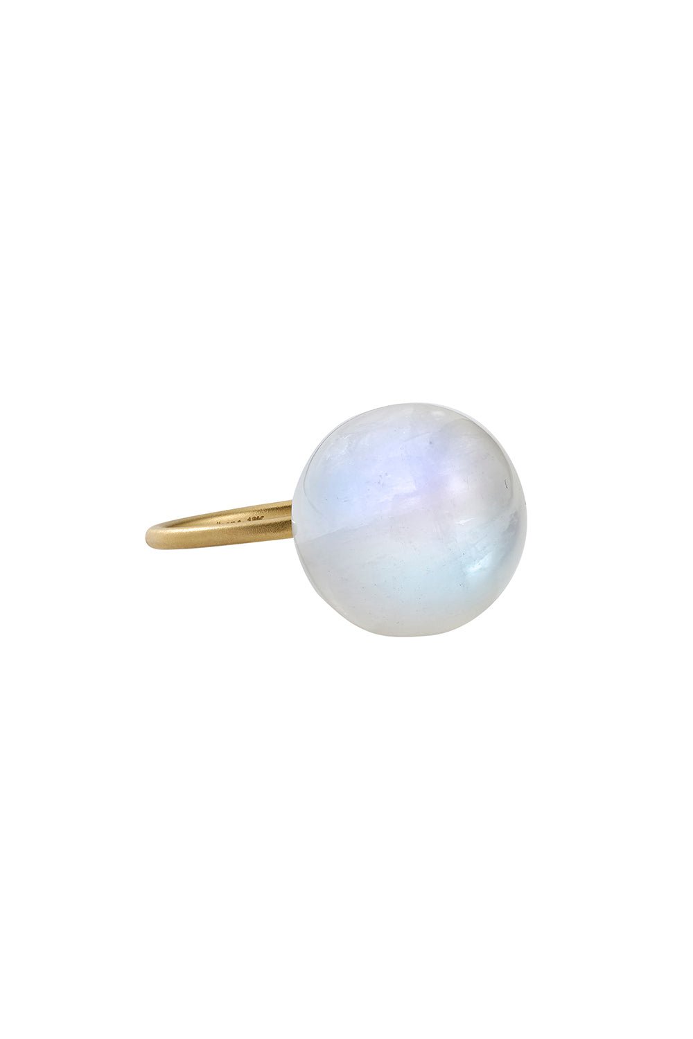 IRENE NEUWIRTH JEWELRY-Rainbow Moonstone Sphere Gumball Ring-YELLOW GOLD