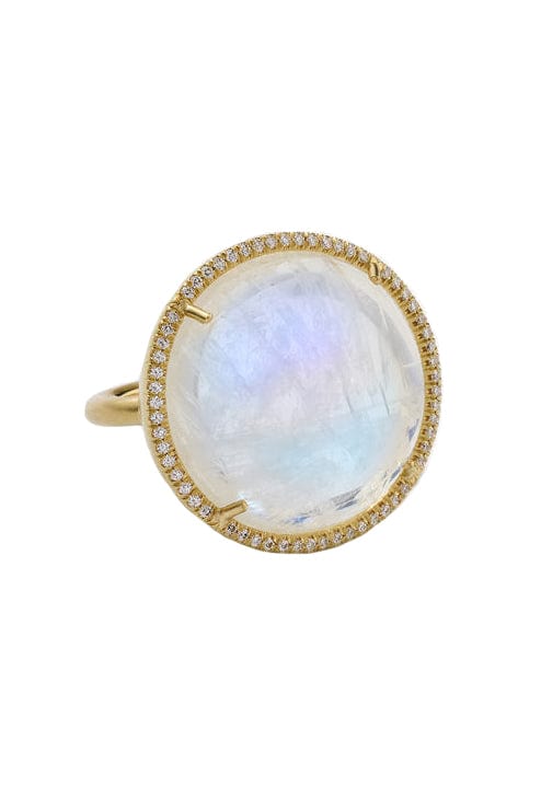 IRENE NEUWIRTH JEWELRY-Rainbow Moonstone Ring-YELLOW GOLD