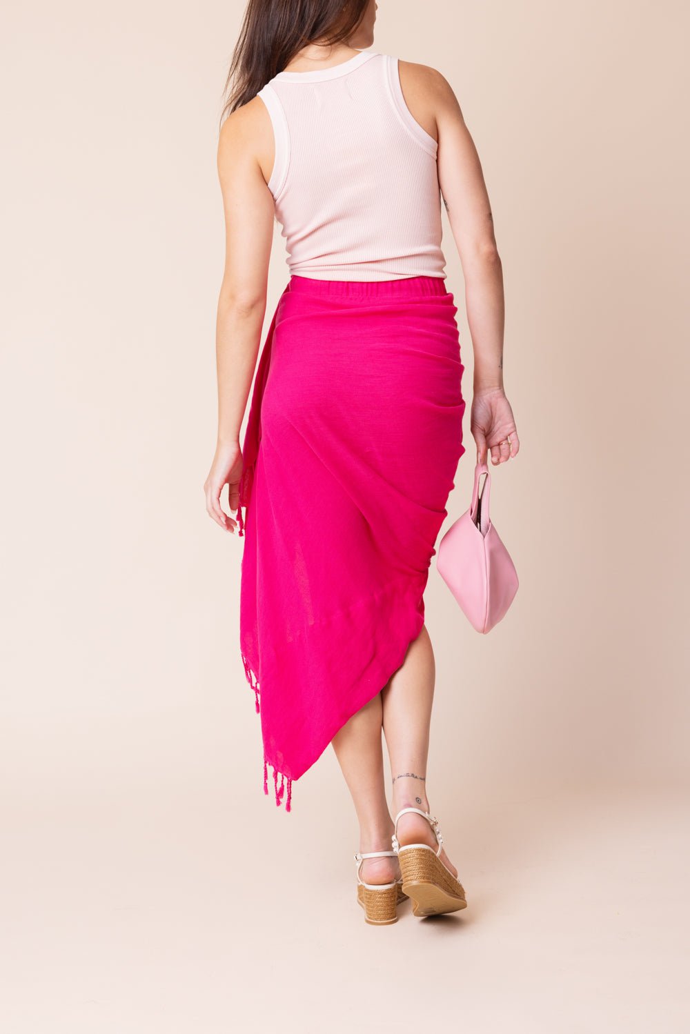 JBQ-Tulum Skirt - Fuchsia-