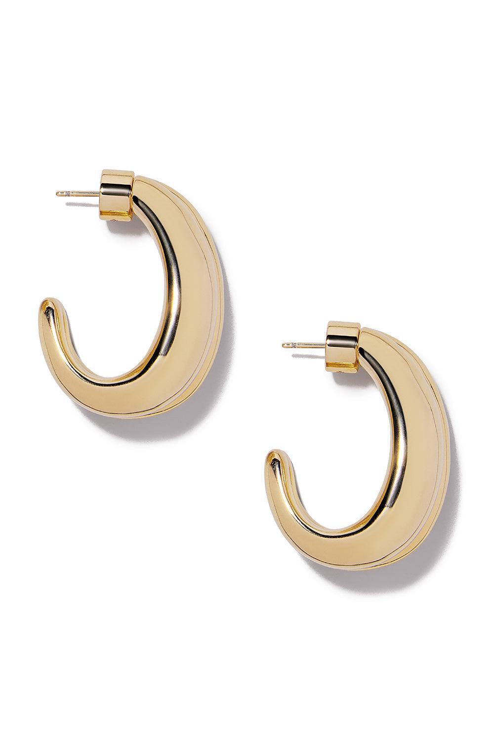 JENNIFER FISHER-Chavez Huggie Earrings-YELLOW GOLD