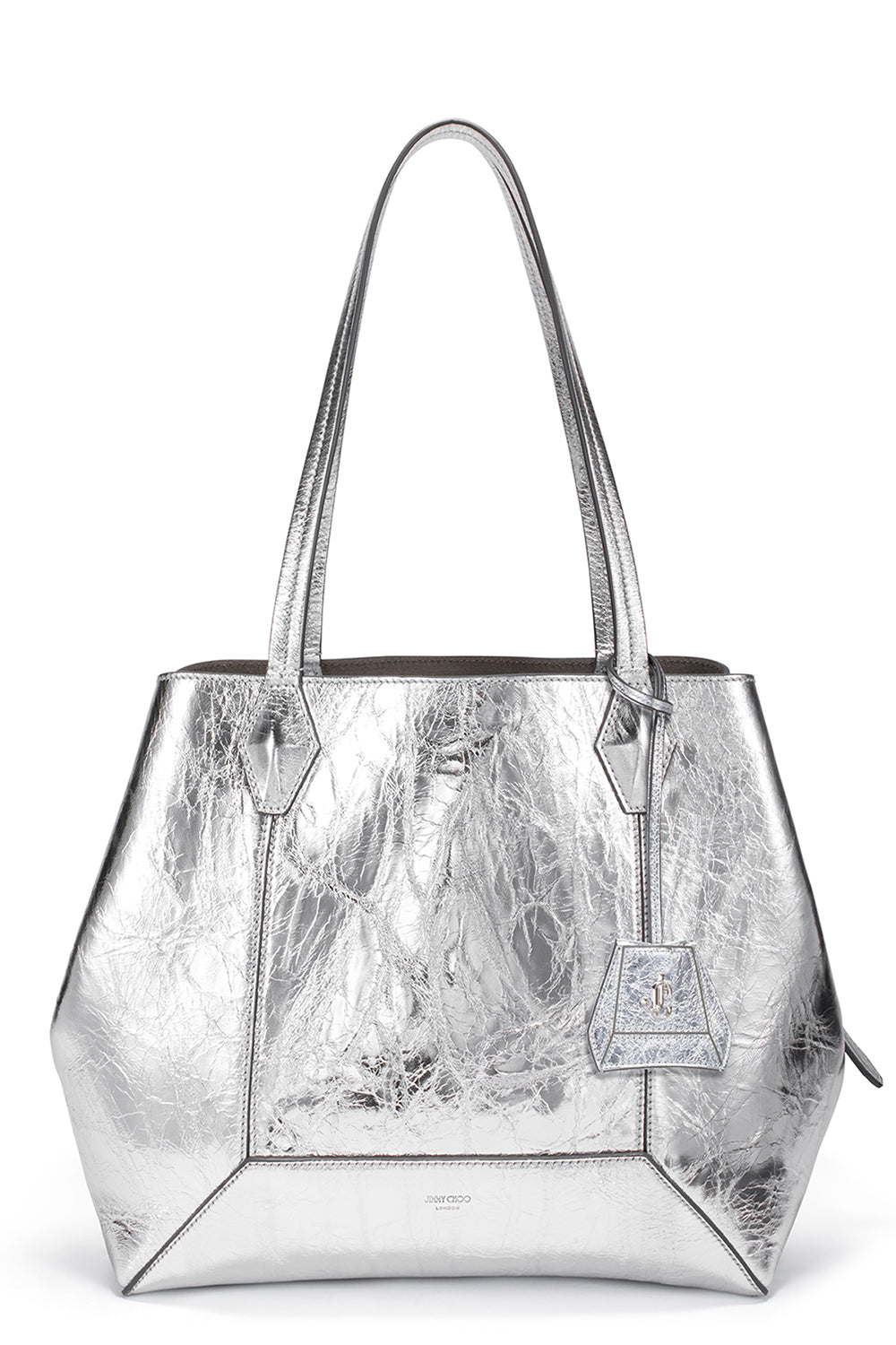 Diamond Tote M - Antique Silver-SLVANTSL-O/S-HANDBAGSHOULDER-JIMMY CHOO