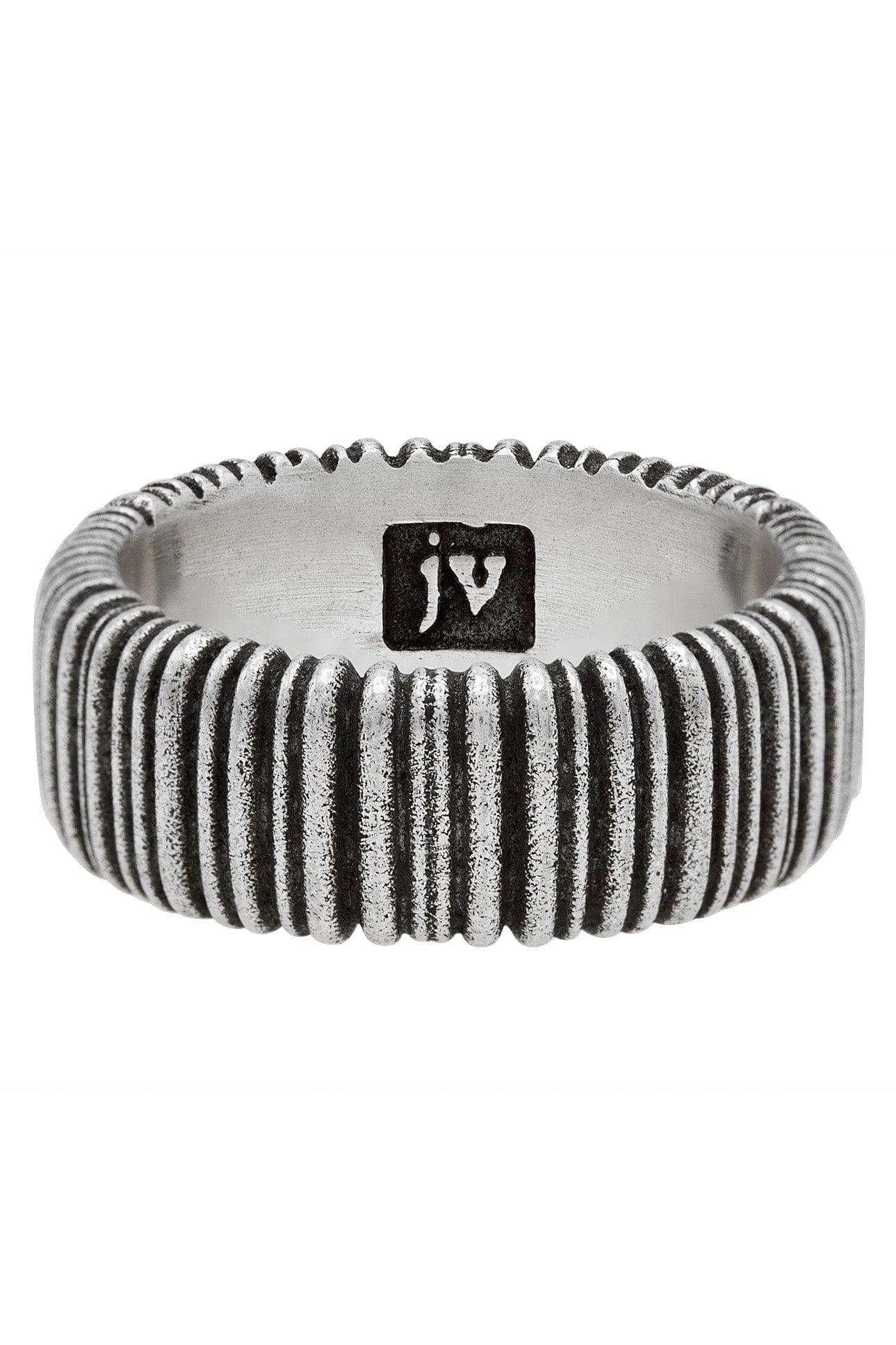 JOHN VARVATOS-Wire Texture Ring-SILVER