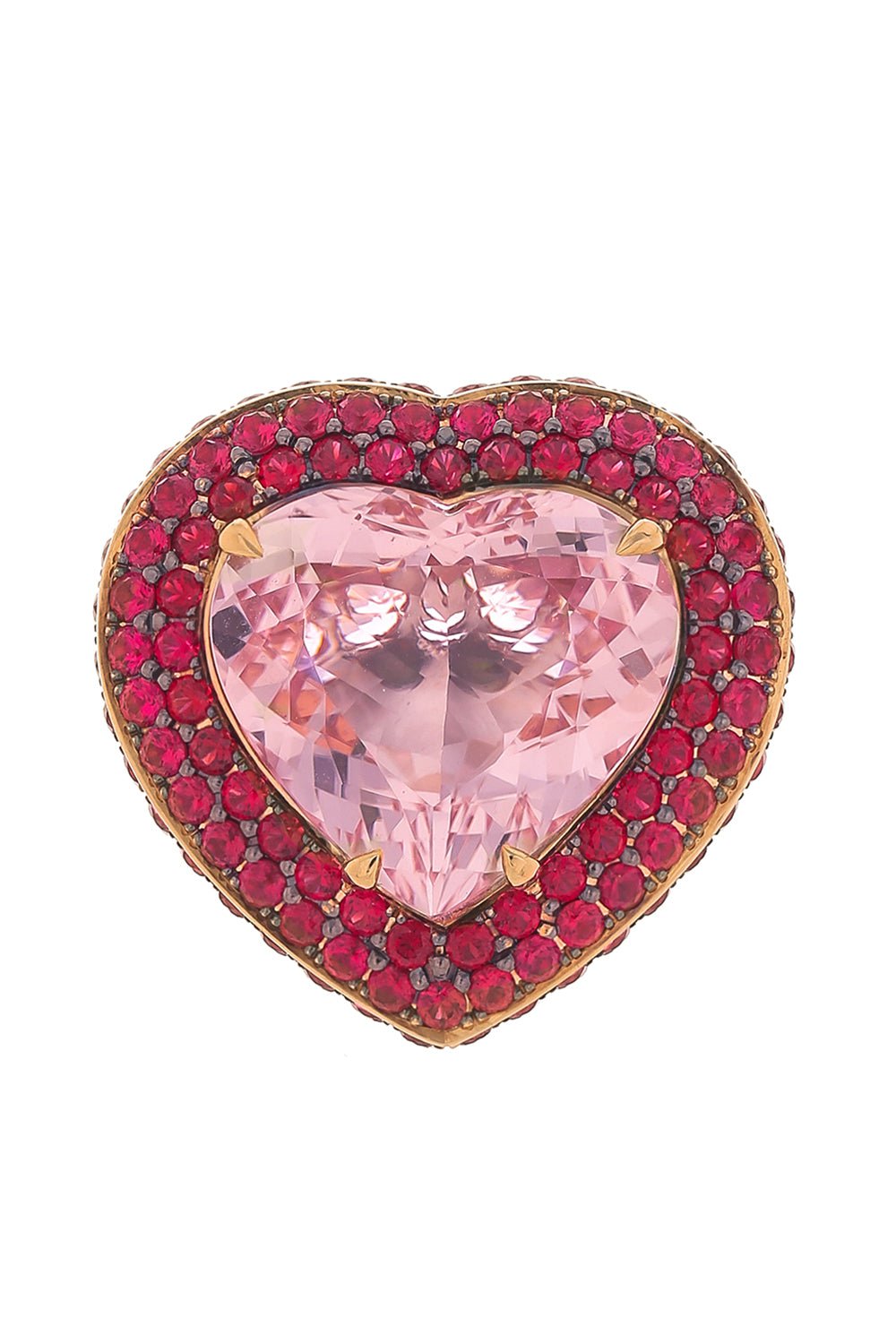 Morganite Heart Ring