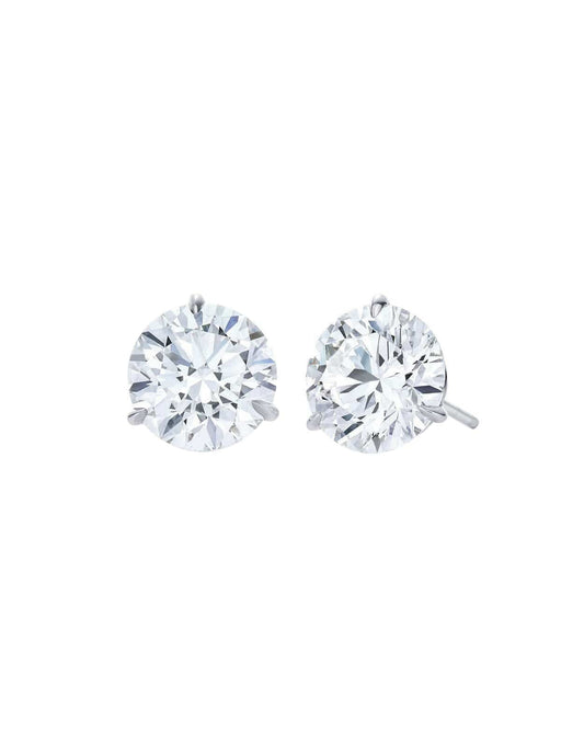 Round Diamond Stud Earrings-PLATINUM-JEWELRYFINE JEWELEARRING-KWIAT