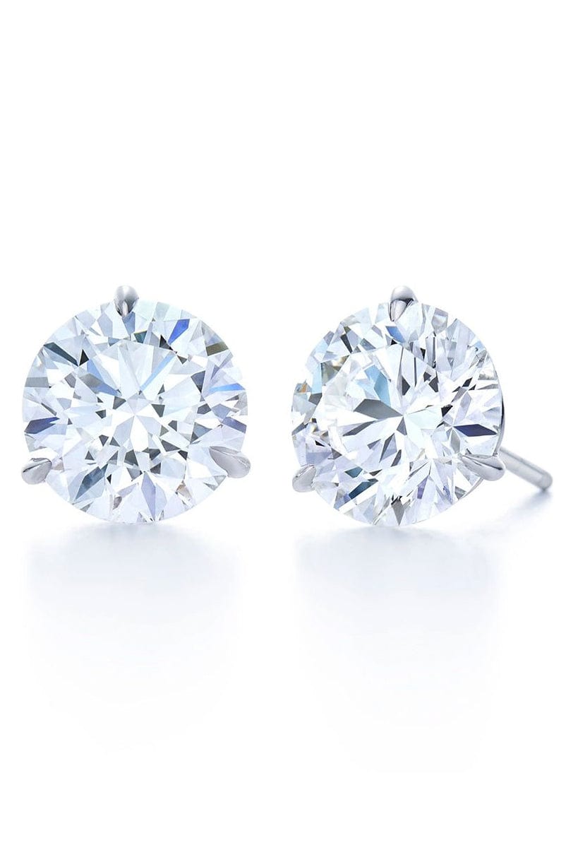 Round Diamond Stud Earrings-PLATINUM-JEWELRYFINE JEWELEARRING-KWIAT