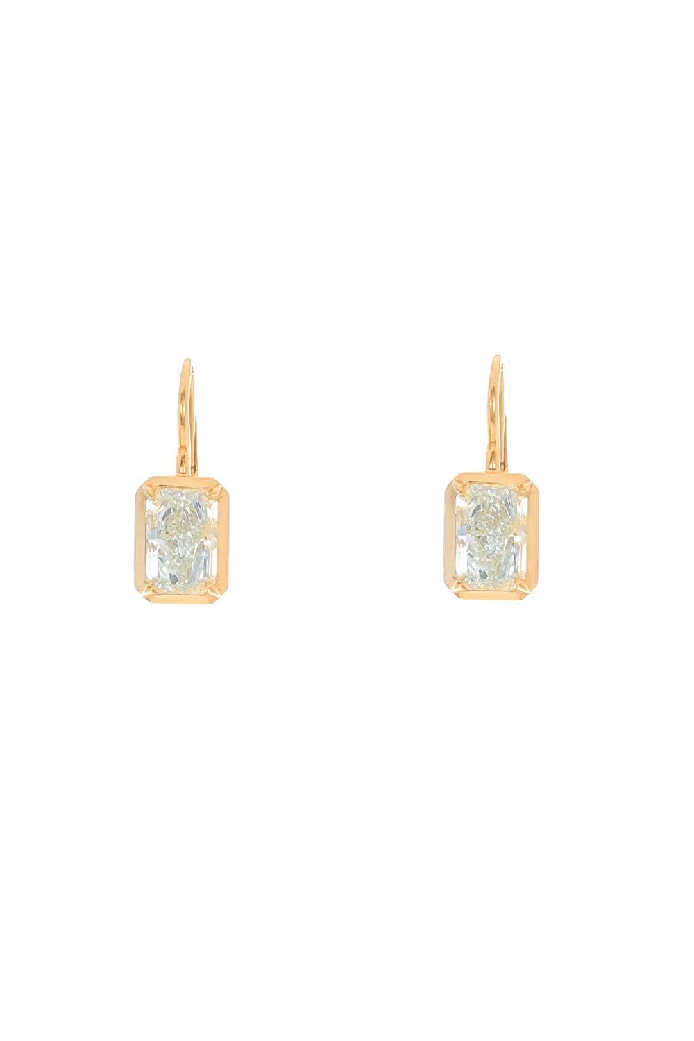 Bezel Set Diamond Earrings-YELLOW GOLD-JEWELRYFINE JEWELEARRING-KWIAT