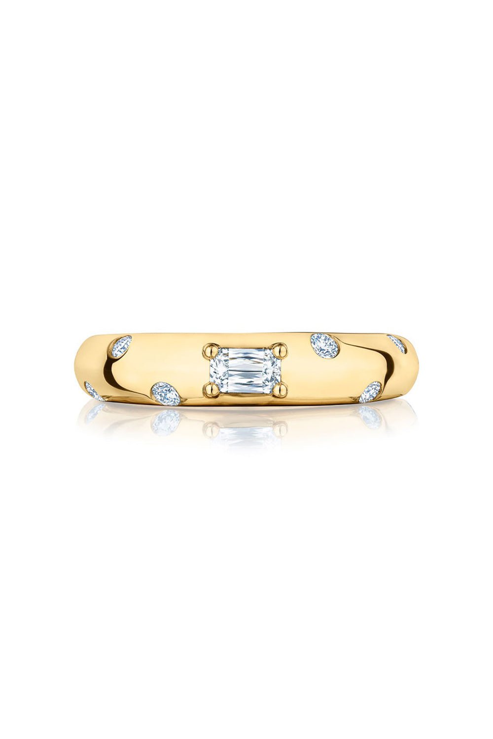 KWIAT-Cobblestone Wide Band Ring-YELLOW GOLD