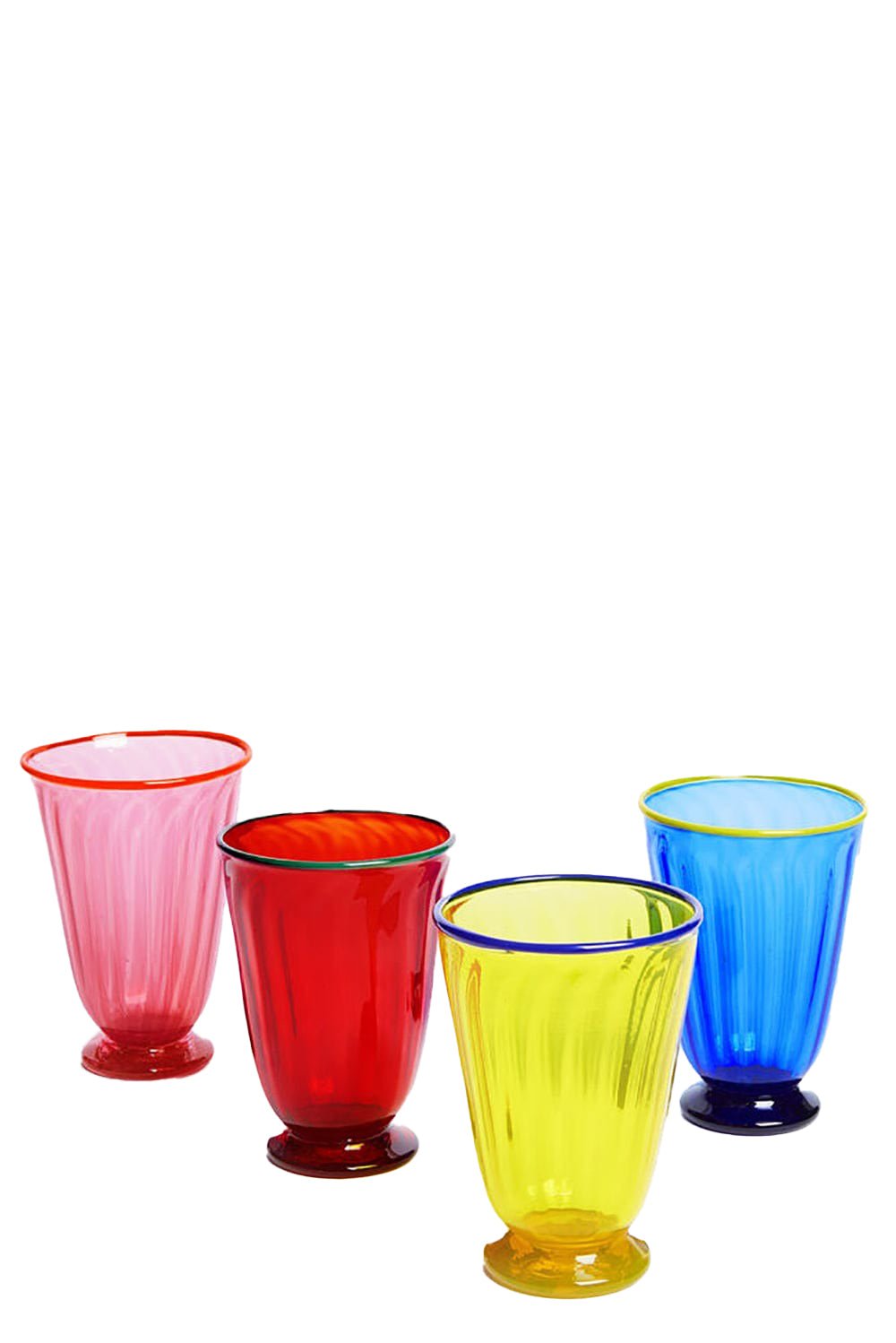 LA DOUBLEJ-Rainbow Glasses Set Of 4-MIXED