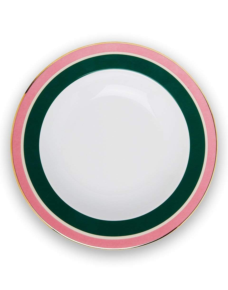 LA DOUBLEJ-Soup and Dinner Plates Set Of 2 - Rainbow Verde-VERDE